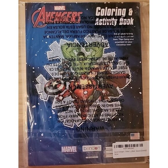 Marvel Avengers - Edition Holiday - Coloring & Activity Book - Seasons Greetings - Picture 2 of 3